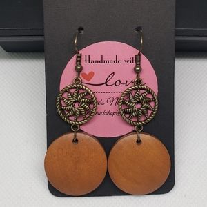 Metal & Wood Earrings